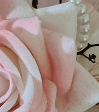 Load image into Gallery viewer, Everlasting preserved flowers corsage pastel pink &amp; white AB2045 - School formal, prom, graduation
