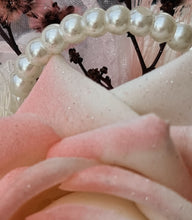 Load image into Gallery viewer, Everlasting preserved flowers corsage pastel pink &amp; white AB2045 - School formal, prom, graduation
