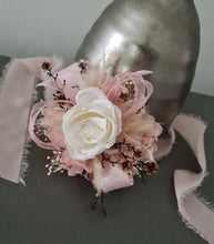 Load image into Gallery viewer, Everlasting preserved flowers Stirlingia corsage pastel pink &amp; white AB2047 - School formal, prom, graduation
