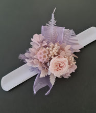 Load image into Gallery viewer, Preserved dusty pink peony snap lock pastel corsage AB2053 - School formal, prom, graduation
