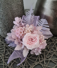 Load image into Gallery viewer, Preserved dusty pink peony snap lock pastel corsage AB2053 - School formal, prom, graduation
