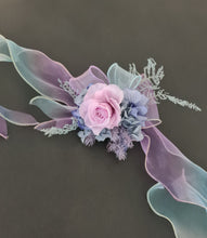 Load image into Gallery viewer, Pastel unicorn colours preserved rose corsage AB2056 - School formal, prom, graduation
