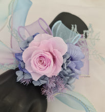 Load image into Gallery viewer, Pastel unicorn colours preserved rose corsage AB2056 - School formal, prom, graduation
