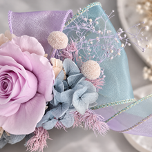 Load image into Gallery viewer, Pastel unicorn colours preserved rose corsage AB2065 - School formal, prom, graduation
