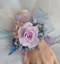 Load image into Gallery viewer, Pastel unicorn colours preserved rose corsage AB2065 - School formal, prom, graduation
