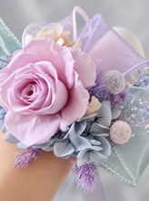 Load image into Gallery viewer, Pastel unicorn colours preserved rose corsage AB2065 - School formal, prom, graduation
