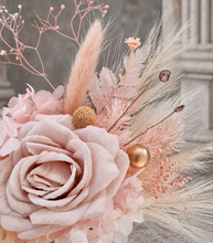 Load image into Gallery viewer, Fluffy Dusty pink &amp; blush everlasting flowers cake topper x 2 - wedding, baby shower, engagement

