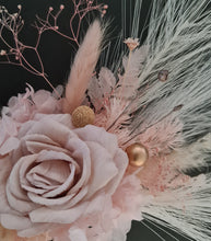 Load image into Gallery viewer, Fluffy Dusty pink &amp; blush everlasting flowers cake topper x 2 - wedding, baby shower, engagement
