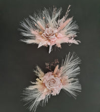 Load image into Gallery viewer, Fluffy Dusty pink &amp; blush everlasting flowers cake topper x 2 - wedding, baby shower, engagement
