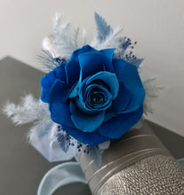 Load image into Gallery viewer, Preserved blue rose corsage AB2072 - School formal, prom, graduation

