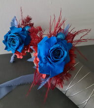 Load image into Gallery viewer, Preserved blue rose corsage &amp; buttonhole AB2073 - School formal, prom, graduation
