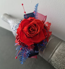 Load image into Gallery viewer, Preserved red rose corsage &amp; buttonhole AB2076 - School formal, prom, graduation
