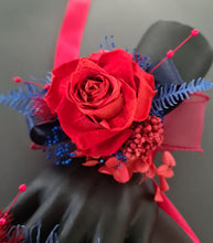 Load image into Gallery viewer, Preserved red rose corsage &amp; buttonhole AB2076 - School formal, prom, graduation
