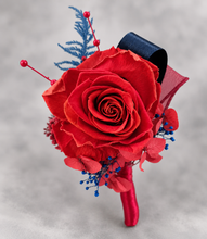 Load image into Gallery viewer, Preserved red rose corsage &amp; buttonhole AB2076 - School formal, prom, graduation
