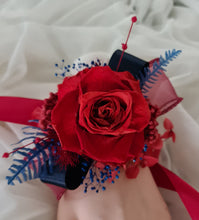 Load image into Gallery viewer, Preserved red rose corsage &amp; buttonhole AB2076 - School formal, prom, graduation
