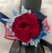 Load image into Gallery viewer, Preserved burgundy rose corsage &amp; buttonhole AB2081 - School formal, prom, graduation
