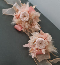 Load image into Gallery viewer, Preserved peach peony corsage &amp; buttonhole AB2083 - School formal, prom, graduation
