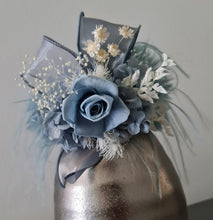 Load image into Gallery viewer, Fluffy furry band blue preserved rose corsage AB2085 - School formal, prom, graduation
