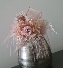 Load image into Gallery viewer, Fluffy furry band dusty pink preserved peony corsage AB2086 - School formal, prom, graduation
