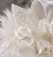 Load image into Gallery viewer, Fluffy furry band white preserved peony corsage AB2088 - School formal, prom, graduation
