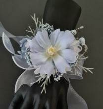 Load image into Gallery viewer, Pastel blue everlasting flowers corsage &amp; buttonhole AB2090 - School formal, prom, graduation
