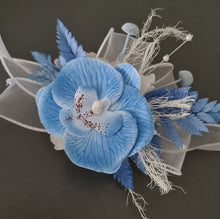 Load image into Gallery viewer, Blue orchid everlasting flowers corsage &amp; buttonhole AB2092 - School formal, prom, graduation
