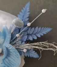 Load image into Gallery viewer, Blue orchid everlasting flowers corsage &amp; buttonhole AB2092 - School formal, prom, graduation
