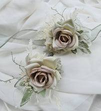 Load image into Gallery viewer, Sage Green everlasting flowers corsage &amp; buttonhole AB2094 - School formal, prom, graduation
