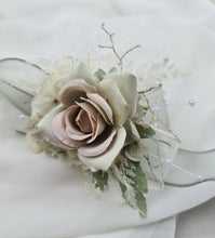 Load image into Gallery viewer, Sage Green everlasting flowers corsage &amp; buttonhole AB2094 - School formal, prom, graduation

