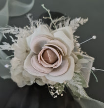 Load image into Gallery viewer, Sage Green everlasting flowers corsage &amp; buttonhole AB2094 - School formal, prom, graduation
