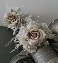 Load image into Gallery viewer, Sage Green everlasting flowers corsage &amp; buttonhole AB2094 - School formal, prom, graduation
