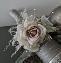 Load image into Gallery viewer, Sage Green everlasting flowers corsage &amp; buttonhole AB2094 - School formal, prom, graduation
