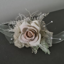 Load image into Gallery viewer, Sage Green everlasting flowers corsage &amp; buttonhole AB2094 - School formal, prom, graduation
