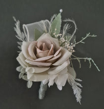 Load image into Gallery viewer, Sage Green everlasting flowers corsage &amp; buttonhole AB2094 - School formal, prom, graduation
