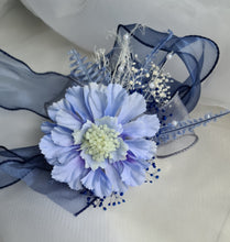Load image into Gallery viewer, Soft blue everlasting flowers corsage &amp; buttonhole AB2095 - School formal, prom, graduation
