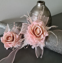 Load image into Gallery viewer, Blush pink everlasting flowers corsage &amp; buttonhole AB2096 - School formal, prom, graduation
