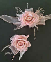 Load image into Gallery viewer, Blush pink everlasting flowers corsage &amp; buttonhole AB2096 - School formal, prom, graduation

