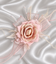 Load image into Gallery viewer, Blush pink everlasting flowers corsage &amp; buttonhole AB2096 - School formal, prom, graduation
