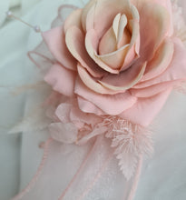 Load image into Gallery viewer, Blush pink everlasting flowers corsage &amp; buttonhole AB2096 - School formal, prom, graduation
