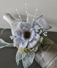 Load image into Gallery viewer, Blue &amp; sage everlasting flowers corsage &amp; buttonhole AB2098 - School formal, prom, graduation

