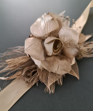 Load image into Gallery viewer, Champagne gold everlasting flowers corsage &amp; buttonhole AB2103 - School formal, prom, graduation
