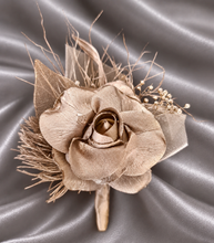 Load image into Gallery viewer, Champagne gold everlasting flowers corsage &amp; buttonhole AB2103 - School formal, prom, graduation
