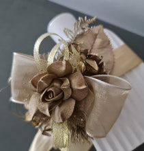 Load image into Gallery viewer, Antique and Champagne gold everlasting flowers corsage &amp; buttonhole AB2104 - School formal, prom, graduation

