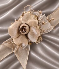 Load image into Gallery viewer, Champagne gold everlasting flowers corsage &amp; buttonhole AB2106 - School formal, prom, graduation
