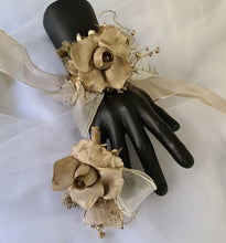 Load image into Gallery viewer, Champagne gold everlasting flowers corsage &amp; buttonhole AB2106 - School formal, prom, graduation
