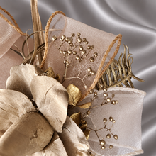 Load image into Gallery viewer, Champagne gold everlasting flowers snap lock corsage &amp; buttonhole AB2107 - School formal, prom, graduation
