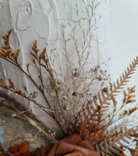 Load image into Gallery viewer, AB2112 - Rustic everlasting flowers cake topper terracotta - engagement, wedding, birthday, event
