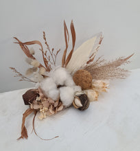 Load image into Gallery viewer, AB2115 Boho cotton flower cake topper nude - engagement, wedding, birthday, event

