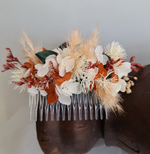Load image into Gallery viewer, Rustic preserved flowers comb AB2122B – wedding, maternity photoshoot, hen’s party, event
