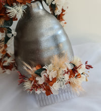 Load image into Gallery viewer, Rustic preserved flowers comb AB2122B – wedding, maternity photoshoot, hen’s party, event
